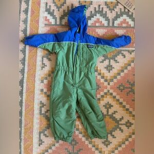 Lands' End Kids Two-Tone Blue and Green Outerwear Jacket